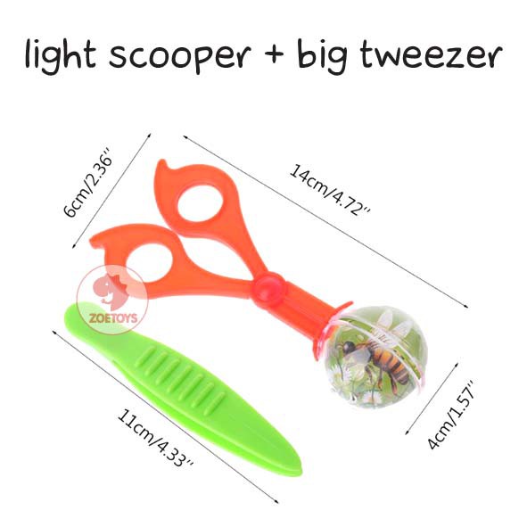 Zoetoys Light Scooper + Big Twezeer | Fine Motor Tool capitan waterbeads penjepit pompom