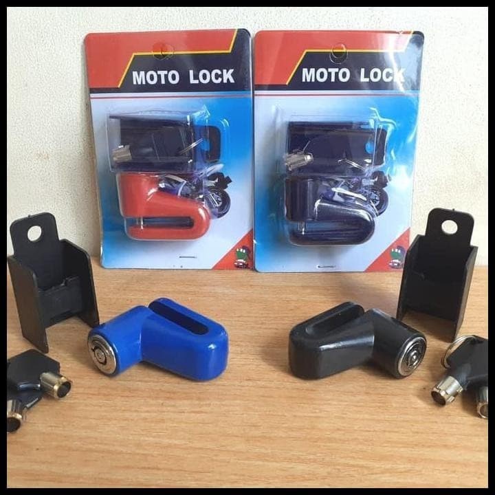 Gembok Cakram Motor Disc Lock - Kunci Gembok Sepeda Motor Anti Maling - Kenji Shop