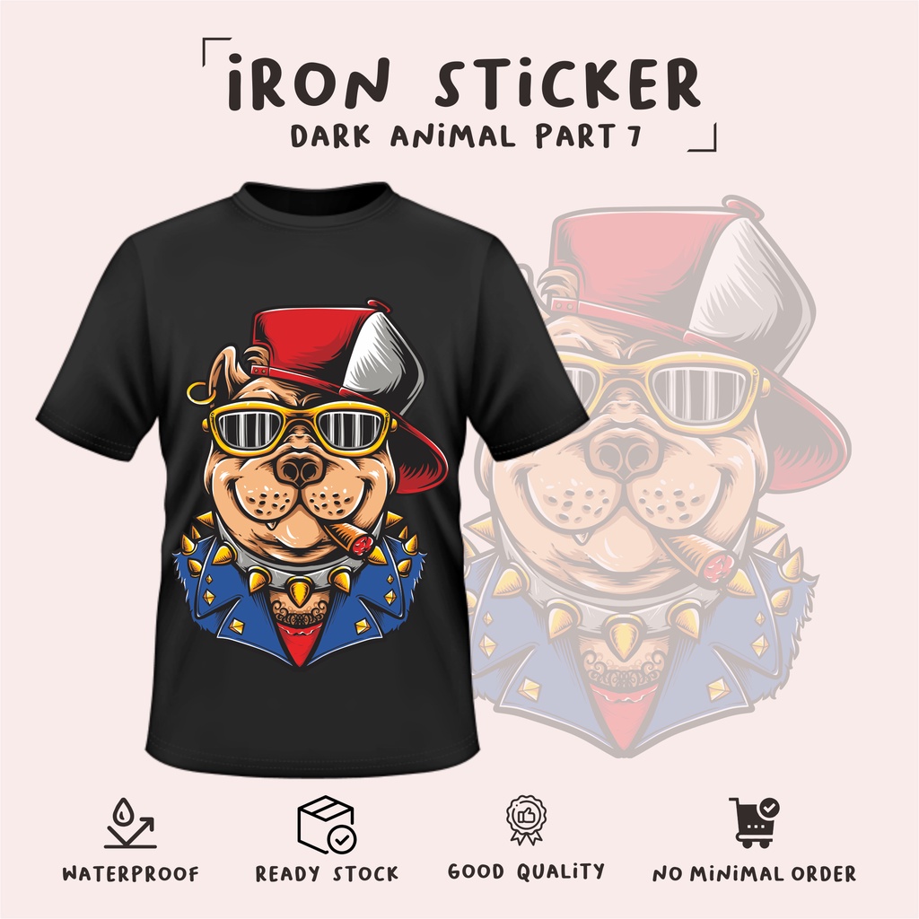 

sablon baju tema DRK ANIMAL part 7 /murah/cetak sablon DTF/stiker baju