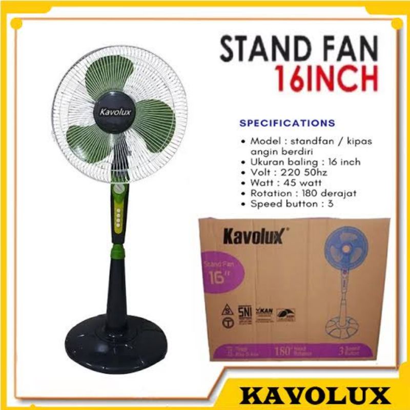 Kavolux Kipas Angin Berdiri 16 Inch Murah / Stand Fan 16&quot;