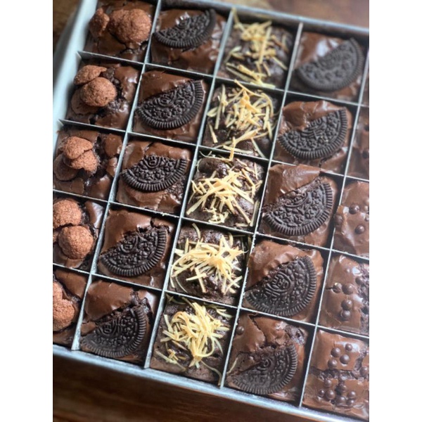 

BROWNIES PANGGANG fudgy brownies super nyoklat