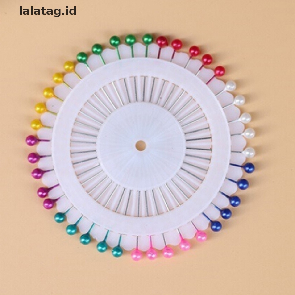 [lalatag] 480pcs Dressmaking Jahit Pin Lurus Kepala Bulat Warna Mutiara Korsase [ID]
