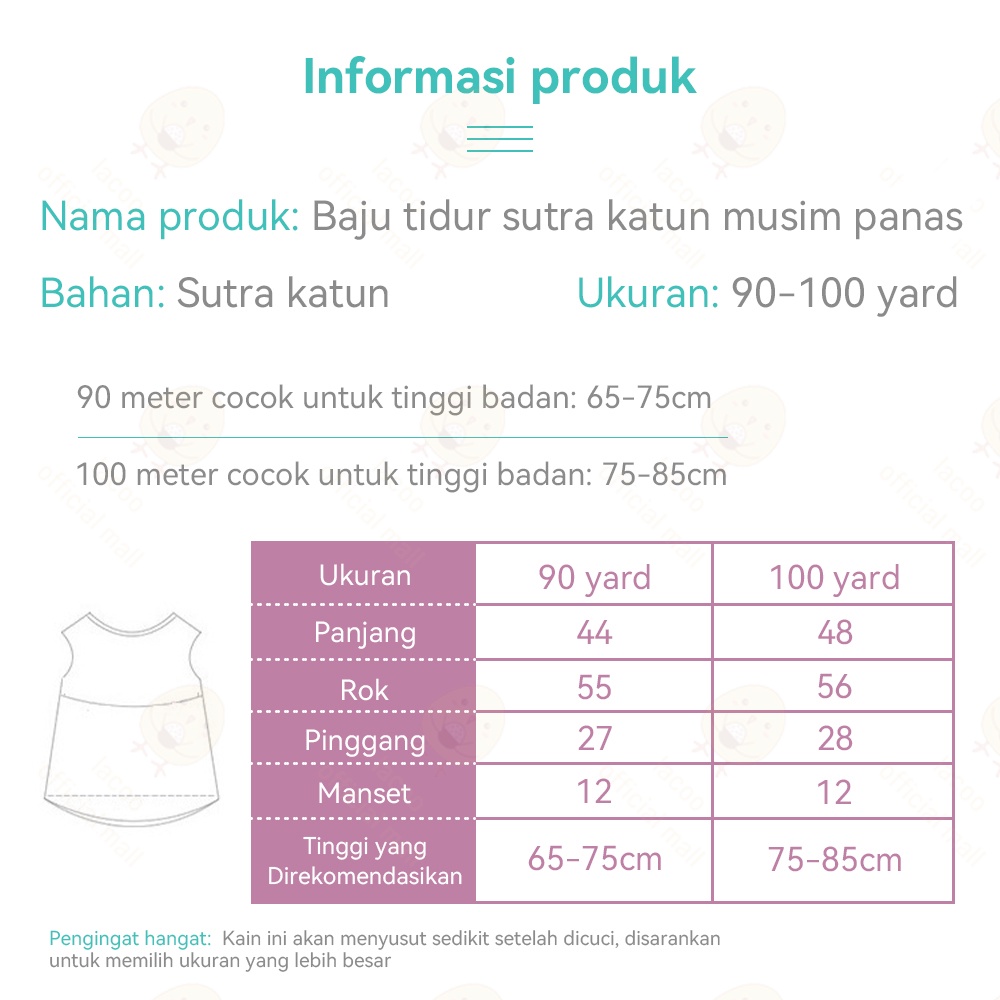 Lacoo Sabela dress bayi anak perempuan Dress baju anak motif bunga Cantik dress bayi anak lucu