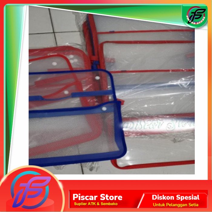 

Map Plastik Zipper Bag Kancing Dua Tenteng Atas Folio Cerdas 2080