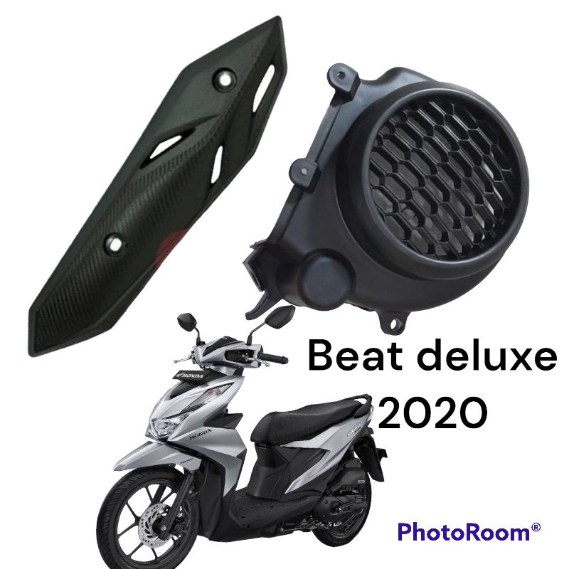 cover tutup knalpot+tutup kipas standart beat new deluxe 2020-2021
