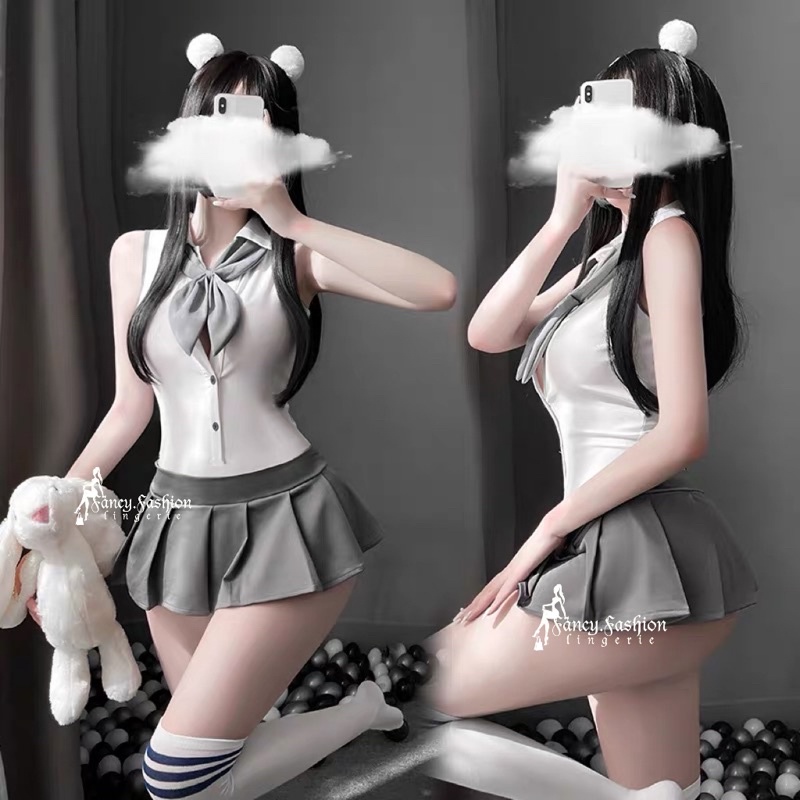 SL284 Sexy Lingerie Cosplay Student Baju Sexy Cosplay Wanita / Costume Student / Kostum Murid Wanita