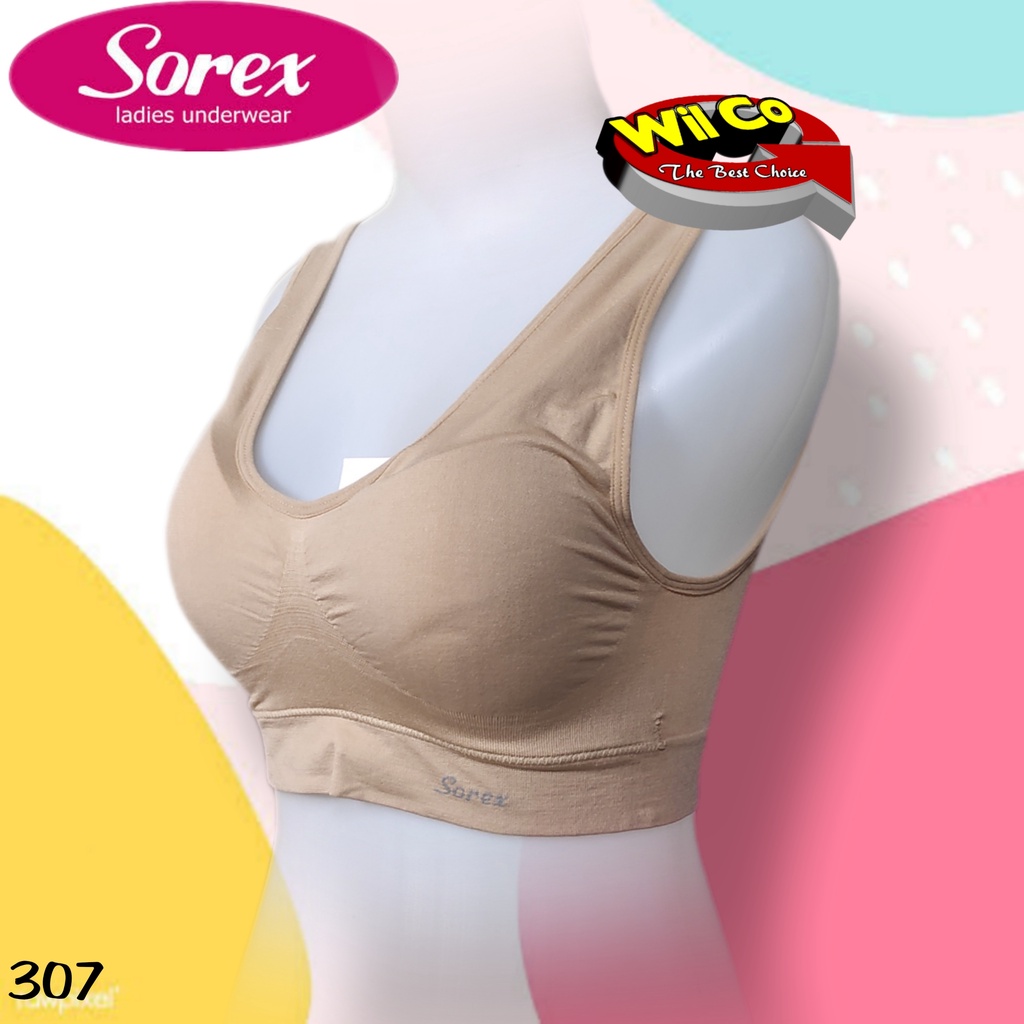 K307 - BRA/BH SPORT SOREX BUSA (bisa dilepas) STRETCH TANPA KAWAT FREE SIZE