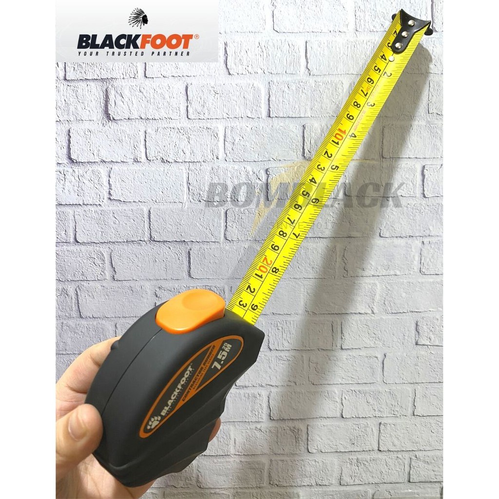 BLACKFOOT Meteran Tangan 5 Meter 5m 5 m Karet Otomatis Auto Self Lock