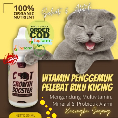 Vitamin Kucing Dan Bulu Gemuk / Vitamin Kucing Cute Cat 30mL / Vitamin Kucing Gemuk Dan Bulu Lebat /
