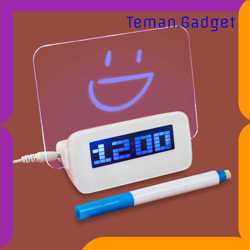 TG-PJM Satzuma Jam LCD Display Alarm Clock with Memo Board - 003