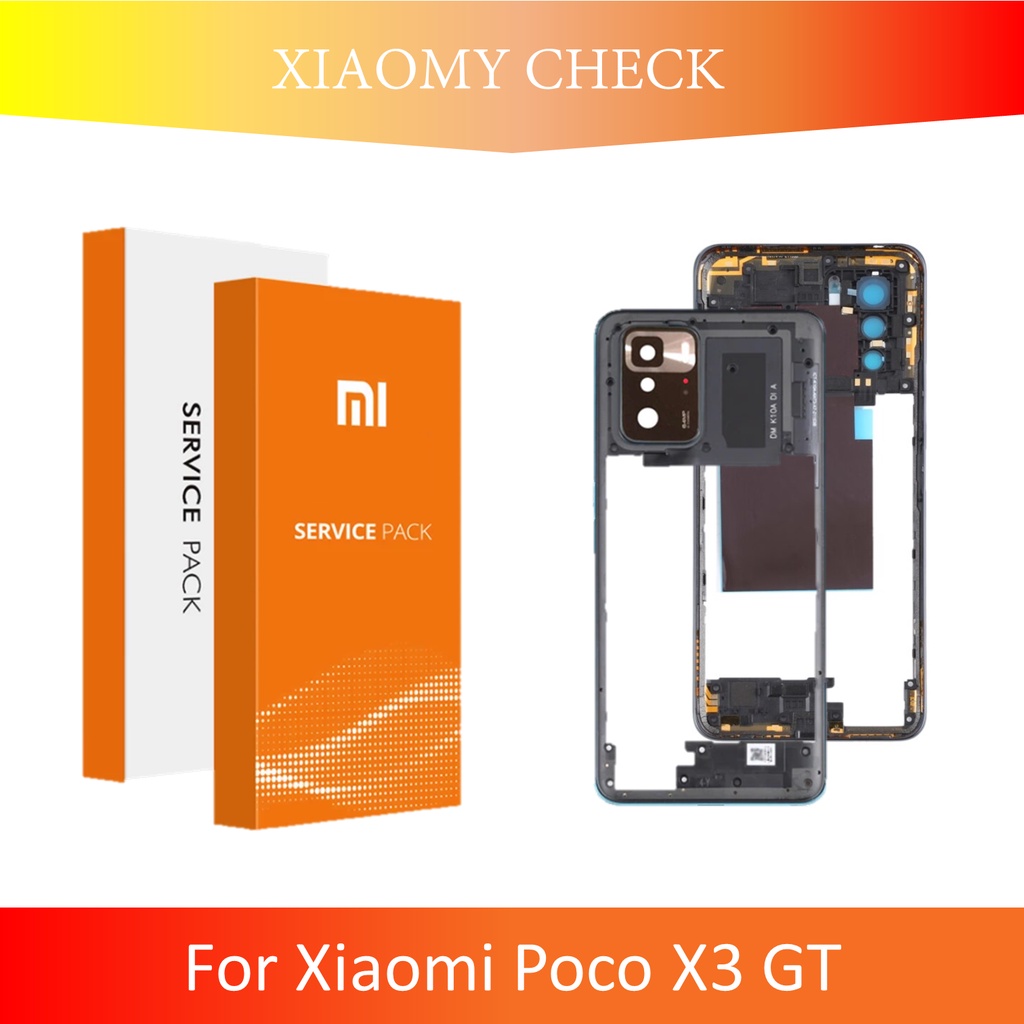 [ CHECK.ID ] BAZEL BAZZEL FRAME RANGKA TENGAH LCD XIAOMI POCOPHONE POCO X3 GT X3GT ORIGINAL SERVICE PRODUCT