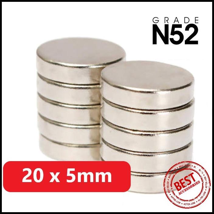 

Magnet Neodymium 20X5Mm 20X5 Mm 20 X 5 Bulat Neodimium Super