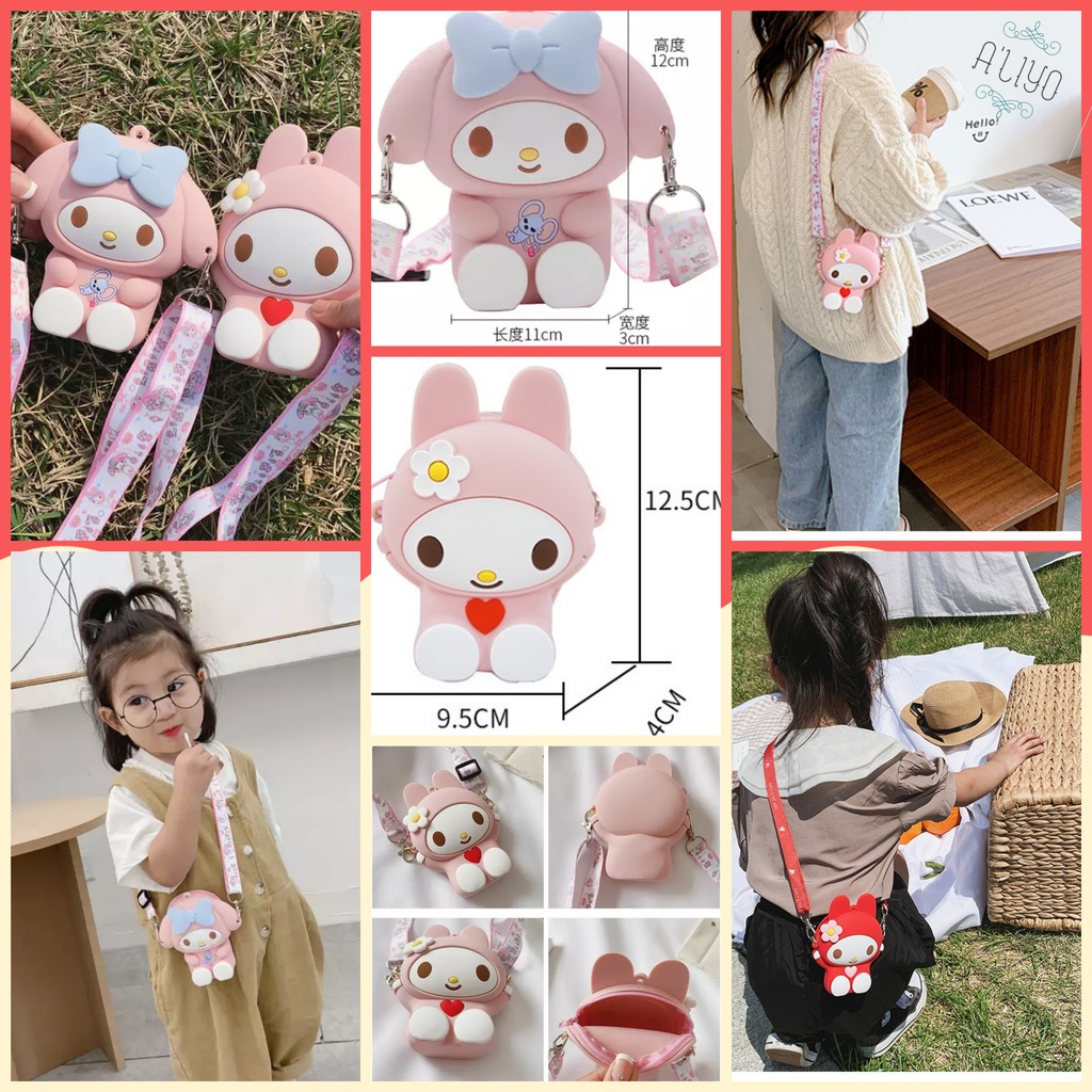 REJECT PABRIK Tas Anak Jelly Silikon Karakter MINI SIZE