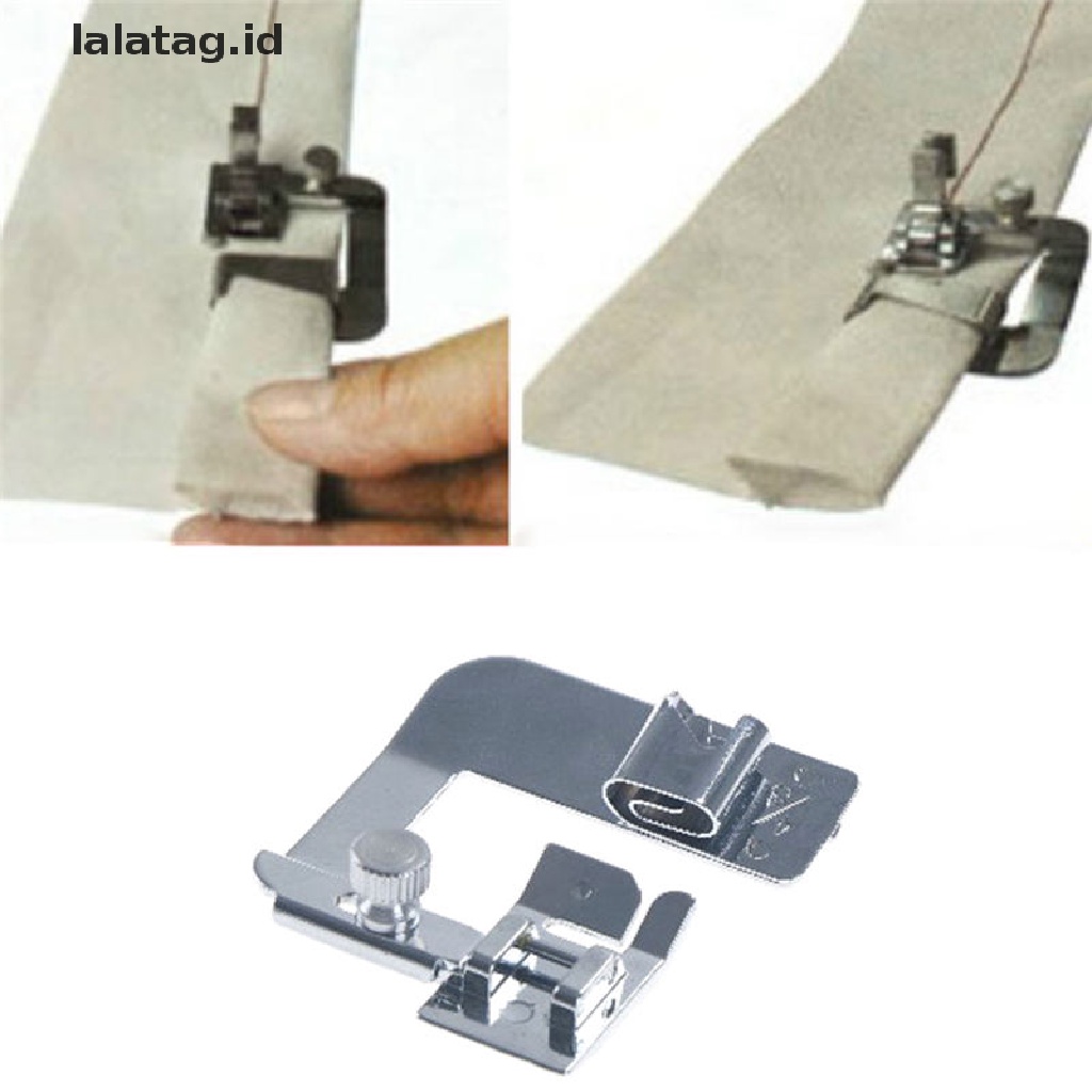 [lalatag] Hemming Cloth Strip Presser Foot Bagian Mesin Jahit Hemmer Rolled Hem Foot [ID]