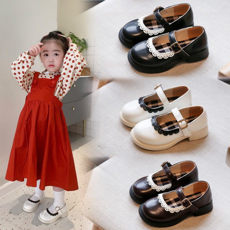 Minipetite SH2265 Sepatu Flatshoes Anak Perempuan Import Sepatu Pantofel Mary Jane Sepatu Tunggal Lembut Bawah Putri Sepatu Tren Size 21-36