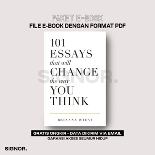 [E-BOOK] 101 ESSAYS THAT WILL CHANGE THE WAY YOU THINK - BRIANNA WIEST BAHASA INGGRIS