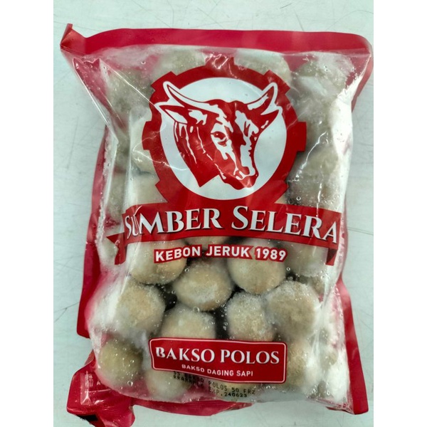 

Sumber selera bakso polos 650gram