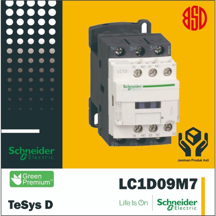 KONTAKTOR SCHNEIDER LC1D09M7 220v Original, KONTAKTOR LC1D09