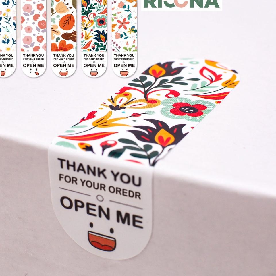 

12.12 ✨SALE✨ 100 pcs Stiker Label Open Me Thank You For Your Order serbuuu !