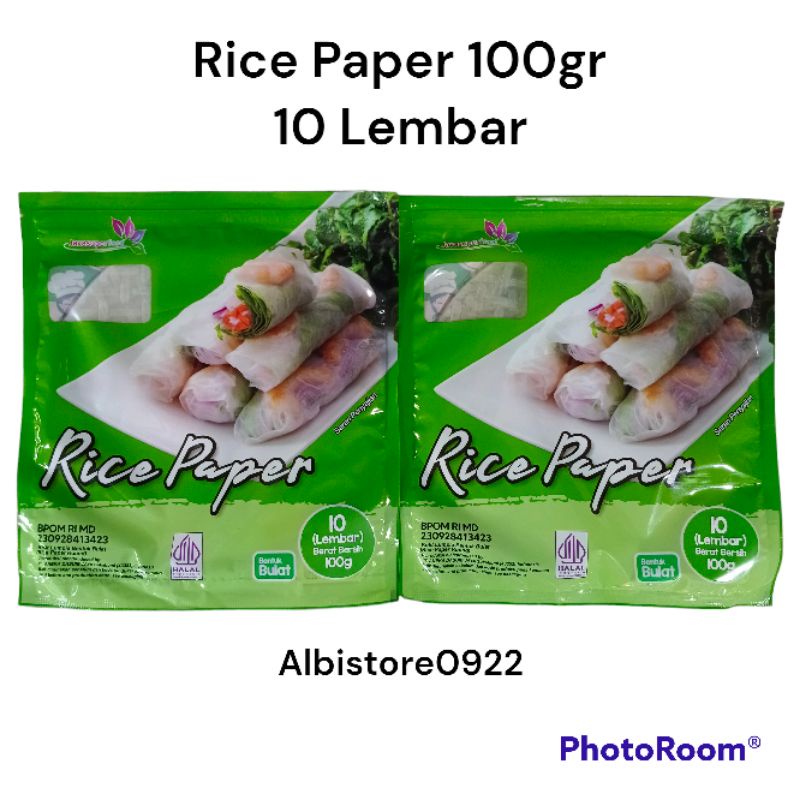 RICE PAPER / BANH TRANG HIGH QUALITY RICE PAPER 22cm / KULIT LUMPIA VIETNAM RICE