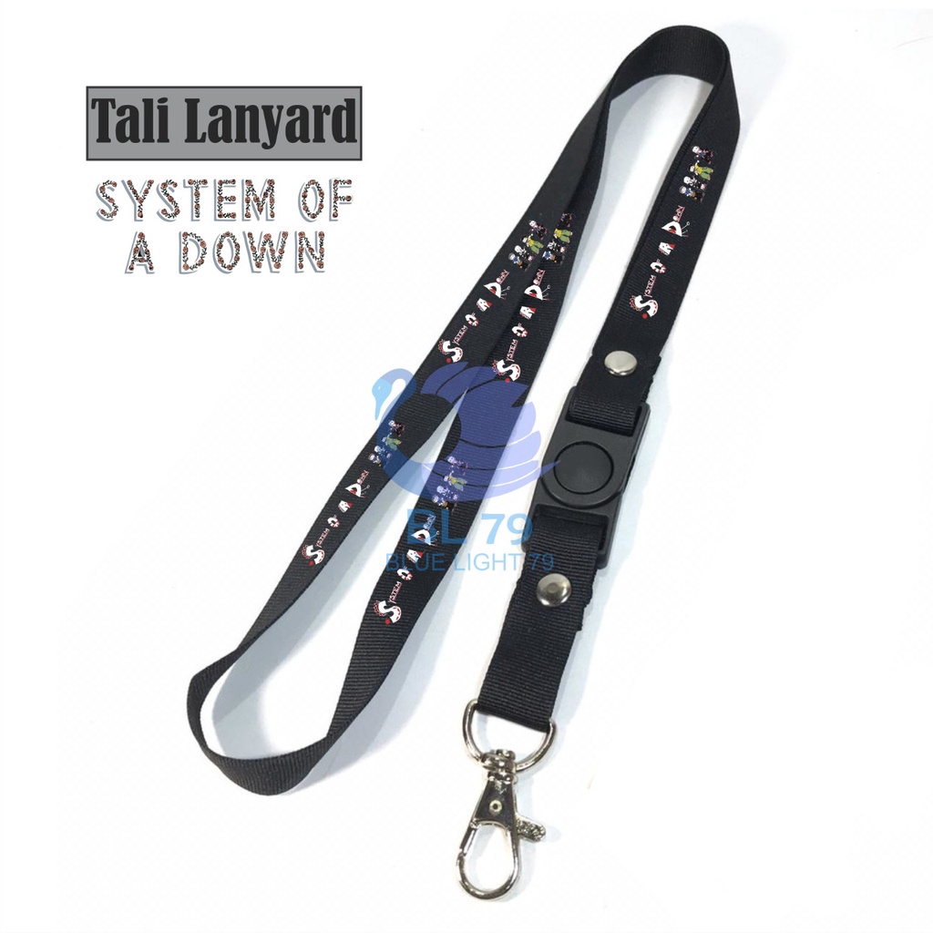 

Tali LANYARD SYSTEM OF A DOWN / LANYARD BAND METAL ROCK GANTUNGAN KUNCI/GANTUNGAN ID CARD/GANTUNGAN FLASHDISK/GANTUNGAN NAMETAG BEST SELLER COD