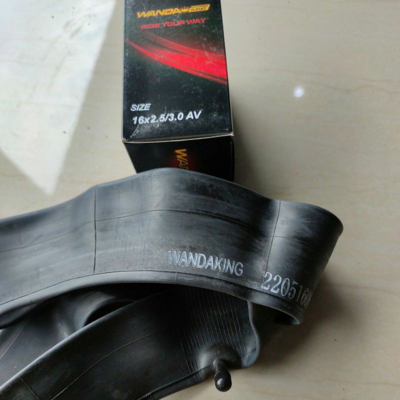 ban dalam sepeda anak model ban lebar jumbo ukuran 16 x 3.0 wandaking