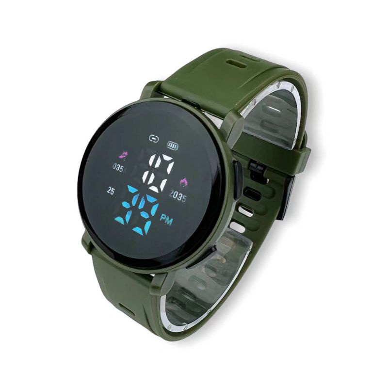 (Terima Cod)Jam Tangan Unisex Led Watch M150 Digital Bulat Water Strap Rubber/Karet(Dikirim Jakarta)