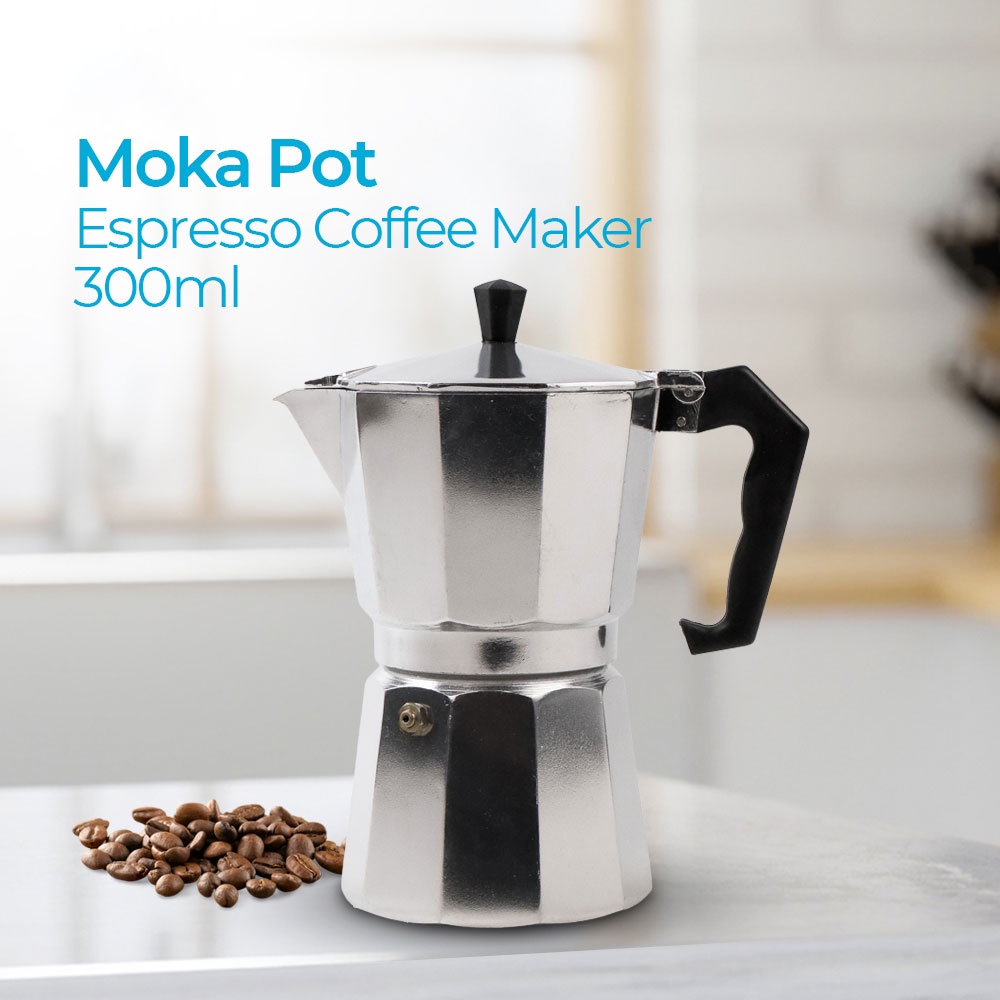 Espresso Coffee Maker Moka Pot - OMHZ2TSV Silver