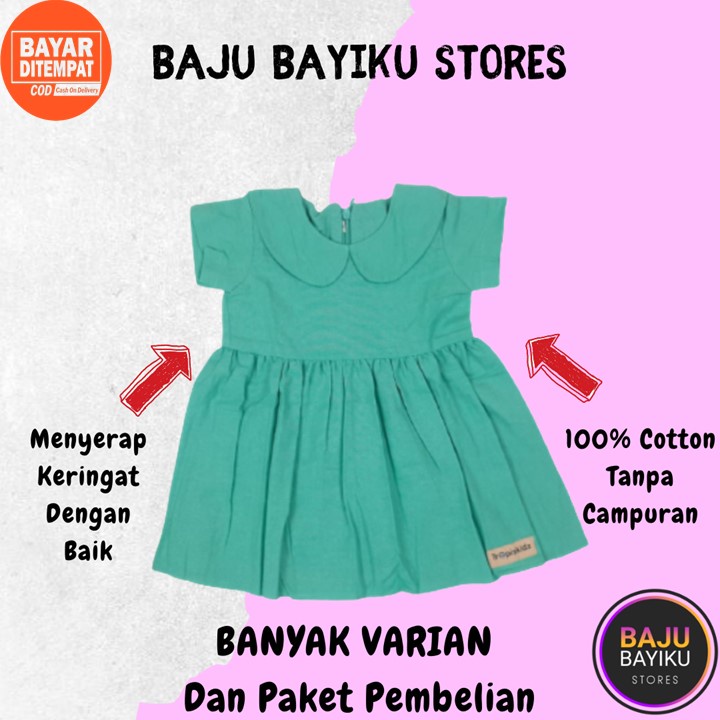 Dress New Born Bayi Perempuan 0 6 Bulan Baju Rok Newborn Dres Anak Cewe Lucu Gaun Anak Cewe Murah Se