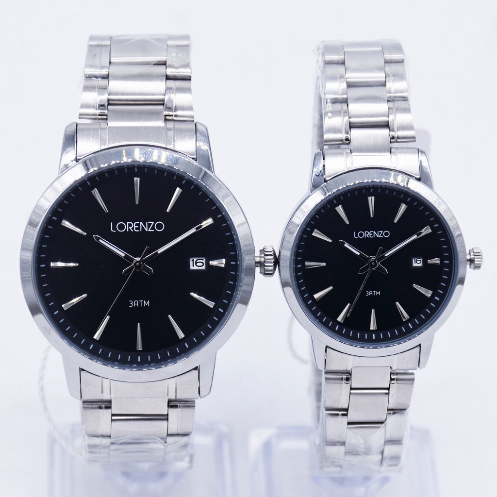 JAM TANGAN CAUPLE LORENZO 5108M 5108L 5108 ORIGINAL FREE BOX