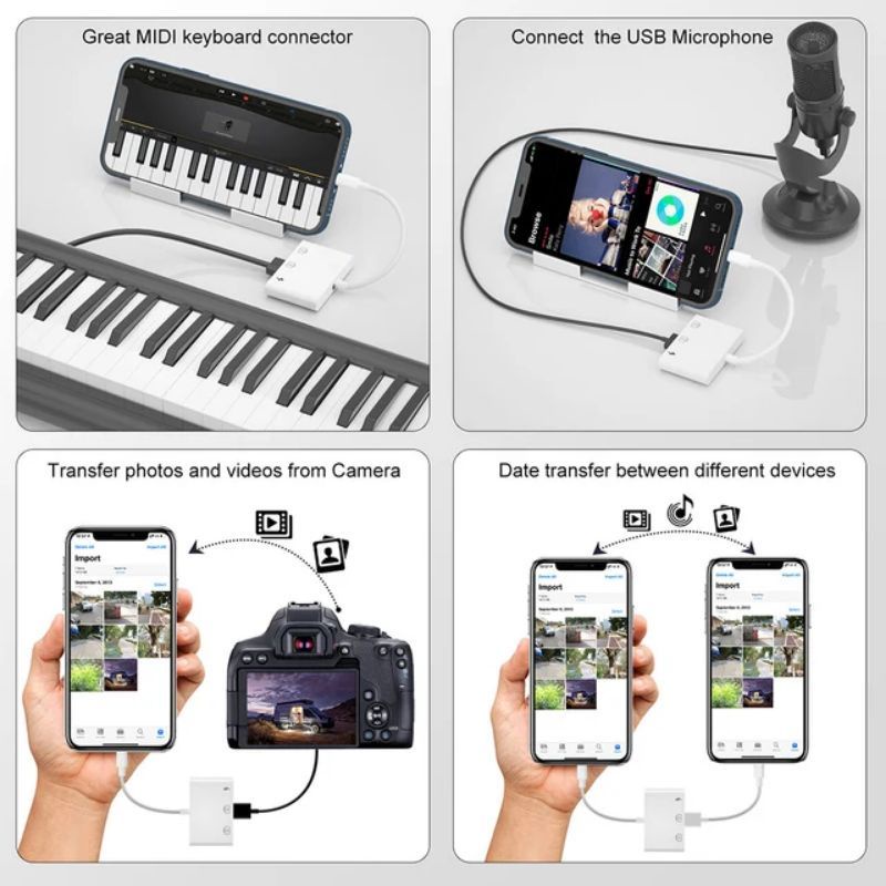 LIGHTNING USB OTG CONNECTOR ADAPTER USB 3 camera