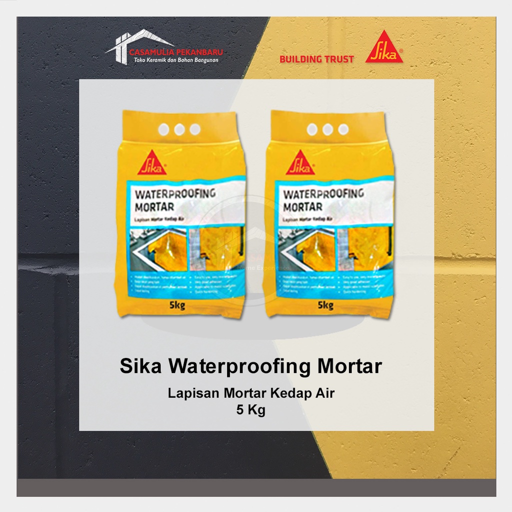 Sika Waterproofing Mortar - Waterproofing Semen Siap Pakai 5kg