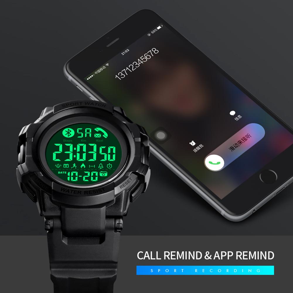 SKMEI Jam Tangan Smartwatch Pria Bluetooth Pedometer - 1501