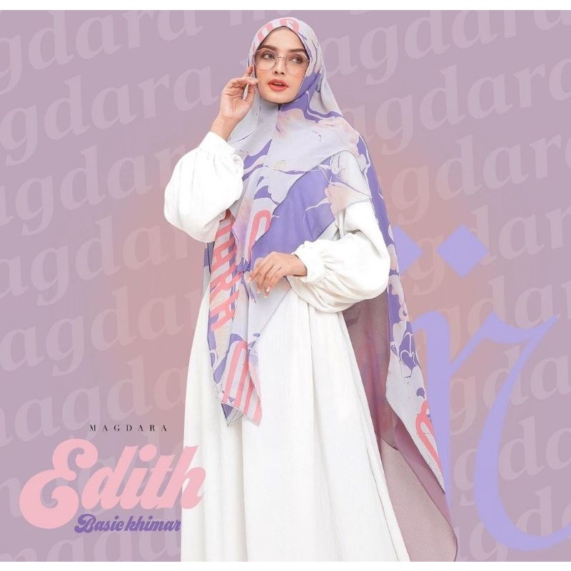 MAGDARA POP ART SERAPHINA NAOMI KHIMAR SYARI SCARF original premium khimar syari cantik