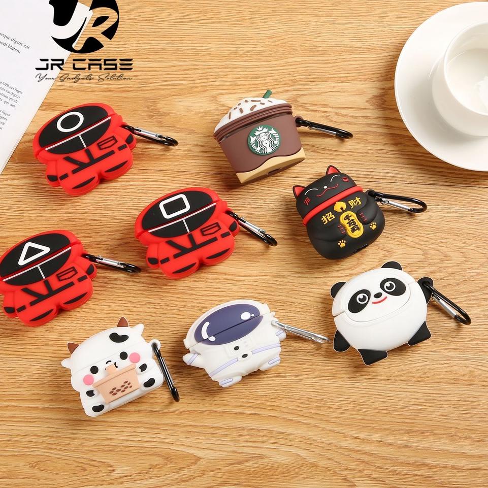 Trx8p3Od SILIKON CASE 4D NASA STARBUCKS APPLE AIRPODS GEN 1 2 3 PRO 1 2 MOTIF SQUID GAME CAT PANDA C