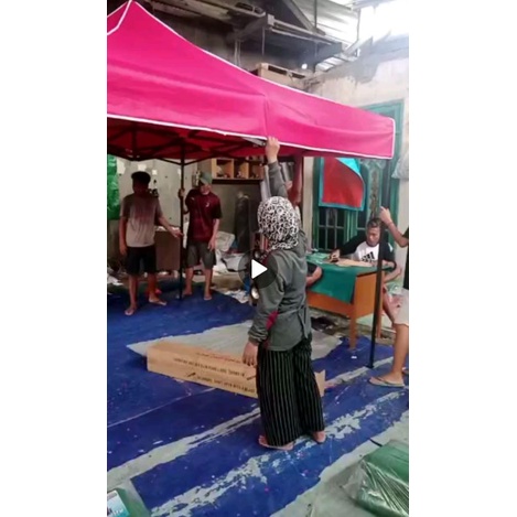 Tenda Lipat Matic 3x3 Diamonds