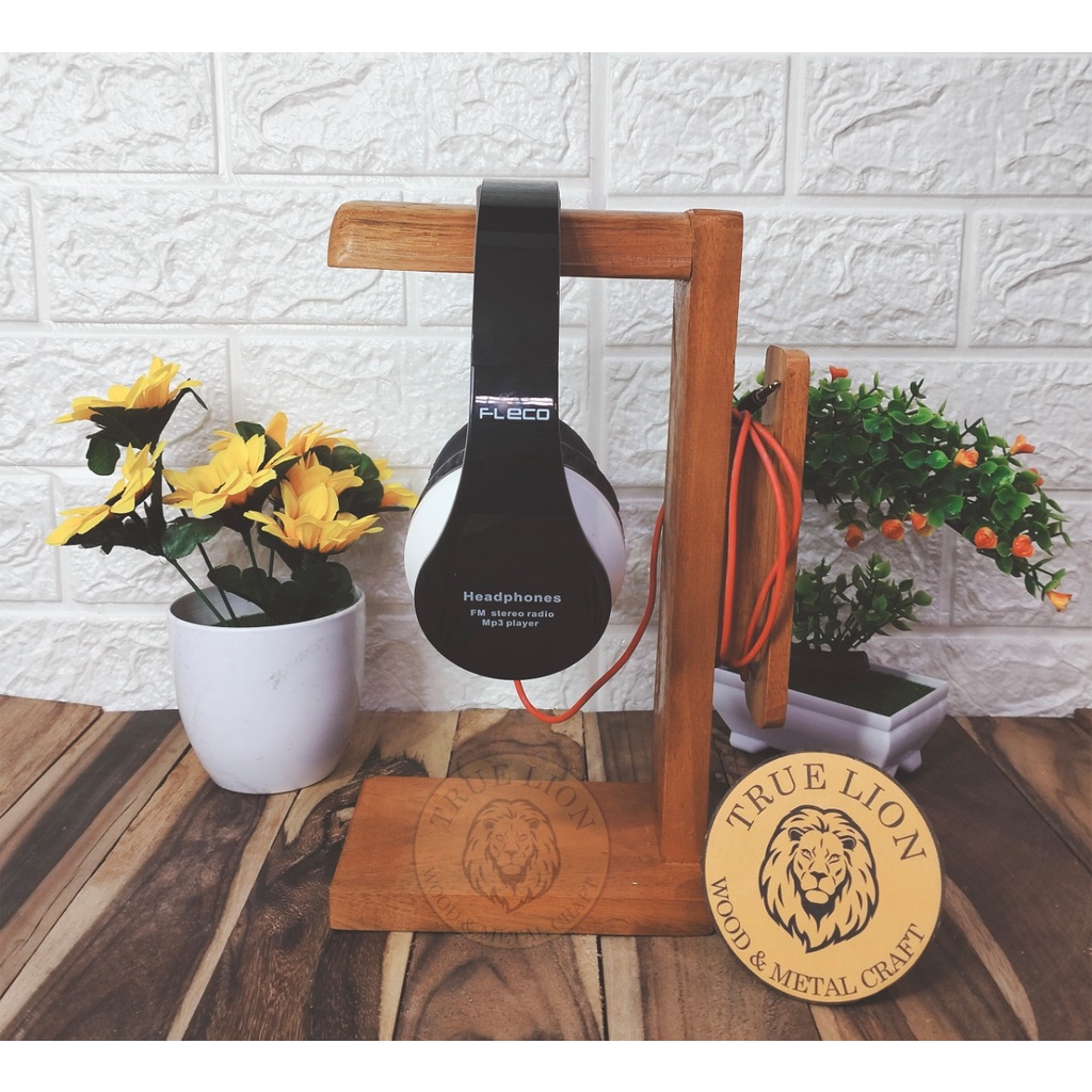 Stand Headphone Gaming / Stand Headphone Kayu