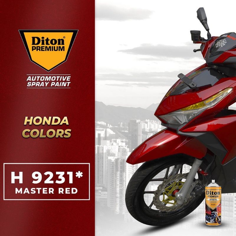 Pilok Pilox Cat Semprot Diton Premium Master Red 9231 Merah Tua 400cc Cat Semprot Diton Premium 400cc Tahan Bensin Cepat Kering