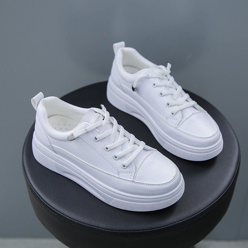 &quot;FREE BOX&quot; LV0081 Sepatu Sneakers Wanita Casual Polos  PU