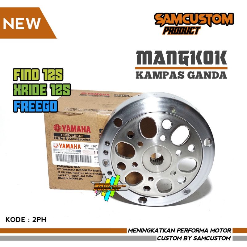 mangkok CVT kampas ganda Fino 125 PNP freego x-ride 125 original anti gredeg