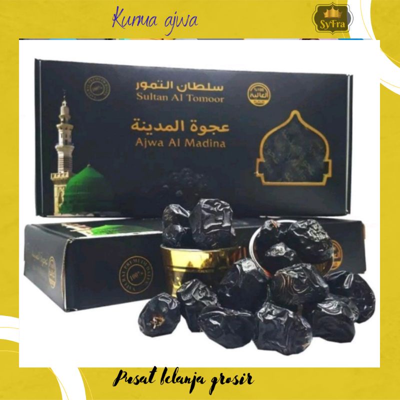 ajwa grade A 500 gram kemasan/ajwa super  premium/ajwa nabi kurma