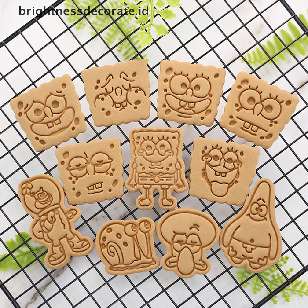 [Birth] Cetakan Kue Kering Kreatif Kartun DIY Bentuk Lucu 3D Pressure Cutg Cookie Cutter [ID]