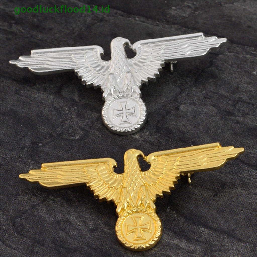 [GOOGFOUR] Eagle Militer Cross Hewan Kerah Bros Pin Lencana Korsase Bros Perhiasan [TOP]