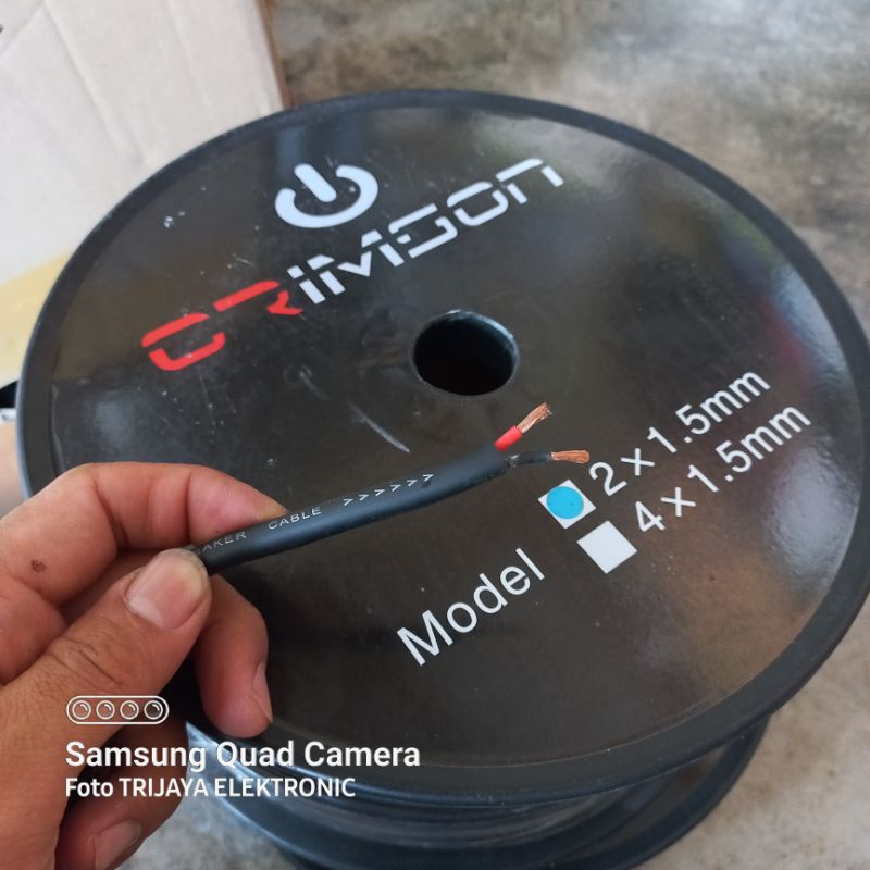 Kabel Audio Speaker 2x1,5mm Crimson Kabel Speaker isi 2 Bagus