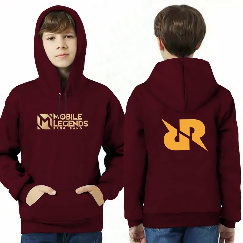 MOBILE LEGEND RRQ Jaket Hoodie Anak Viral Bahan Fleece II Jumper Hoodie Anak  MOBILE LEGEND RRQ II Sz M - XL ( Laki Laki &amp; Peremepuan )