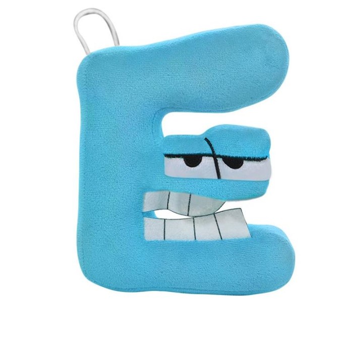 Alfabet Mainan Mewah alfabet Lore Stuffed Doll Prasekolah Pendidikan - E#