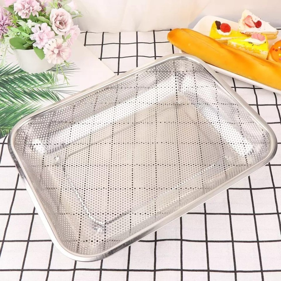 Saringan Nampan / Tirisan Segi Lubang Tray Stainless