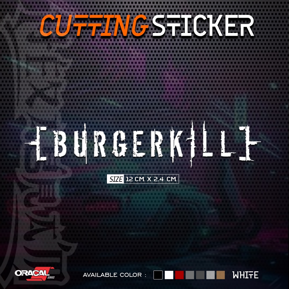 Cutting Sticker Burgerkill Text Logo | Stiker Cutting Burgerkill | Burgerkill