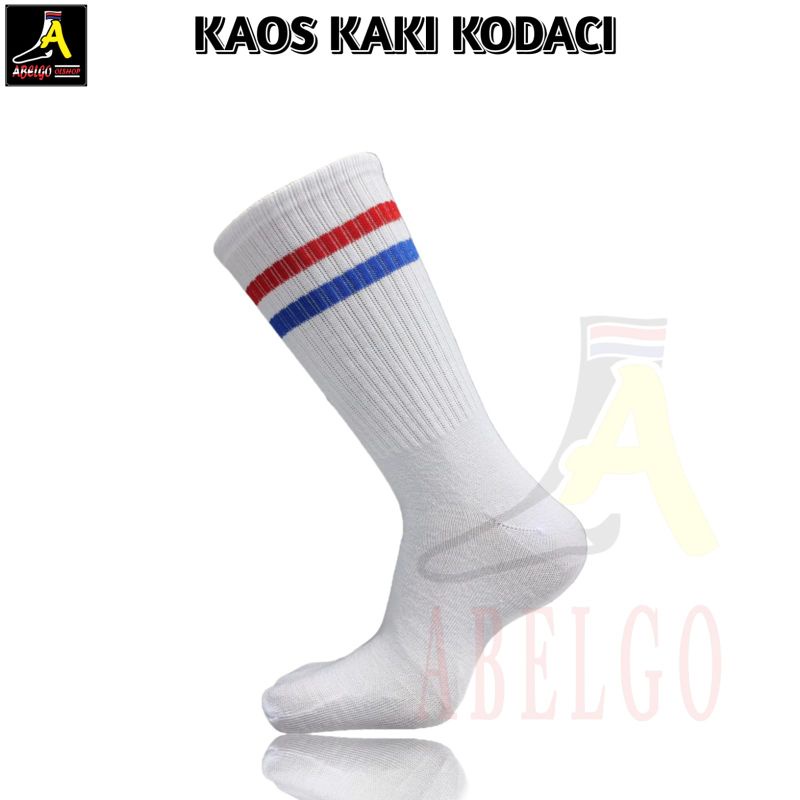 Kaos kaki Old school motif belang/Kaos kaki motif stripe kodaci panjang/Kaos kaki kodaci pe panjang
