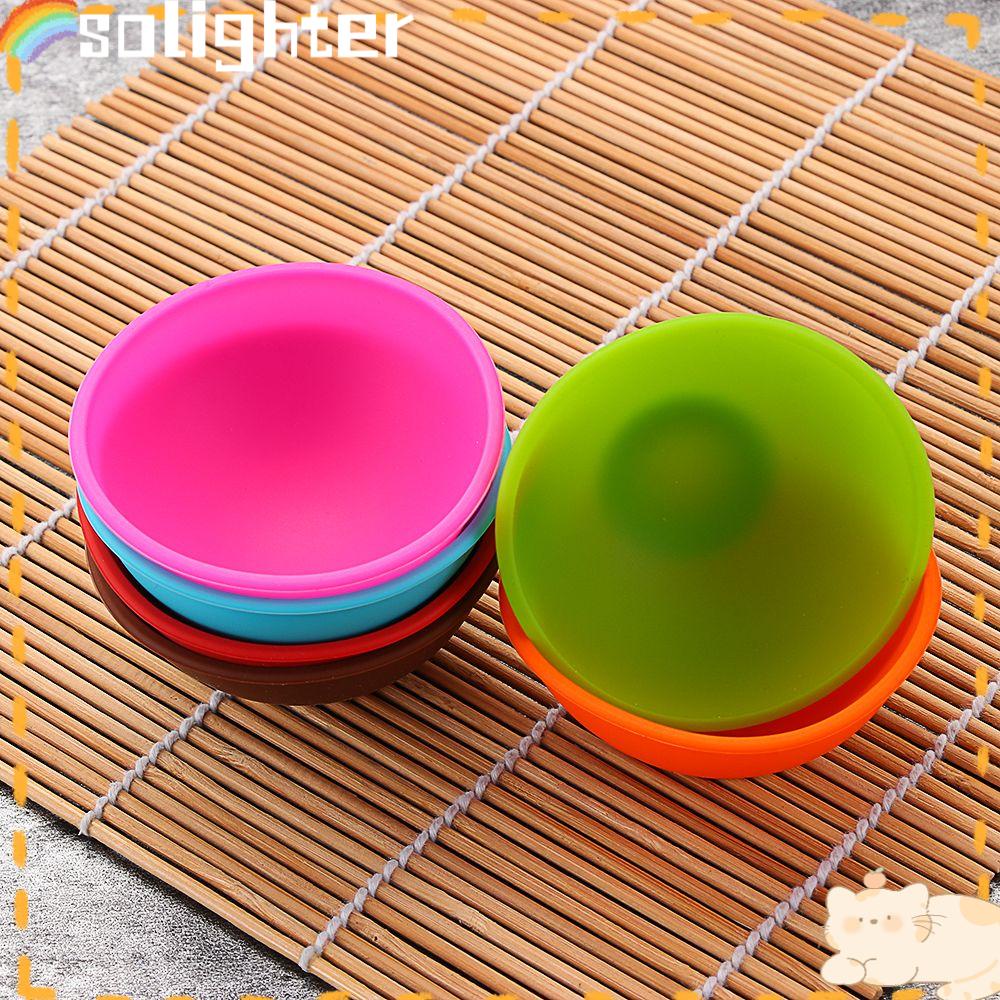 Solighter Facial Bowl Butter Perlengkapan Kamar Mandi Silikon Gadget Dapur Sauce Cup